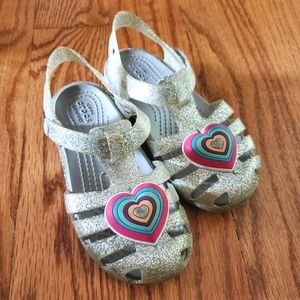 Girls Crocs -Sparkle Heart